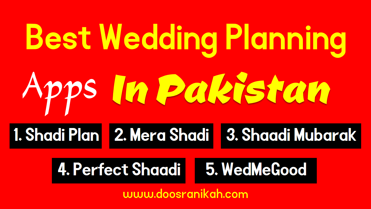 Best Wedding Planning Apps in Pakistan