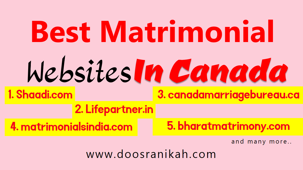 Canada Matrimonial Websites for Singles